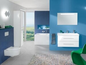 Avento Wall Mounted Toilet Pan with Soft Close Seat | Villeroy & Boch | White Ceramic - Image 3