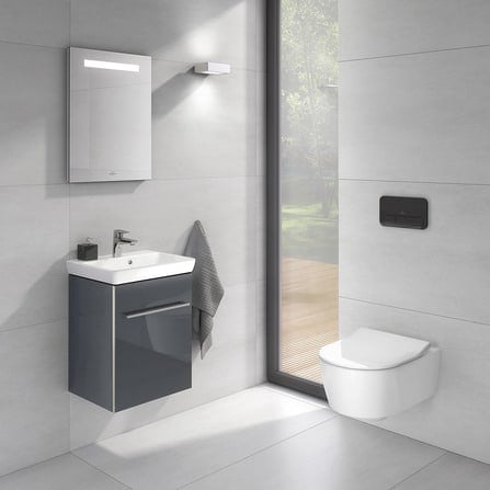 Avento Wall Mounted Toilet Pan with Soft Close Seat | Villeroy