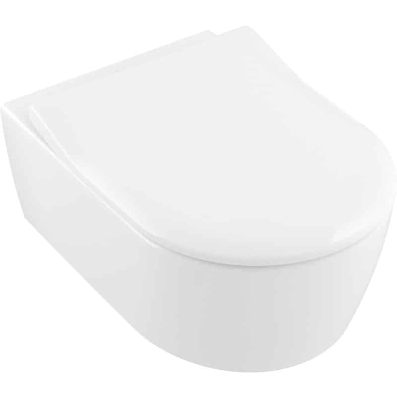 Avento Wall Mounted Toilet Pan with Soft Close Seat | Villeroy