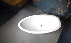 Elaine Freestanding Bath | Destinkt Bathrooms | White - Image 3