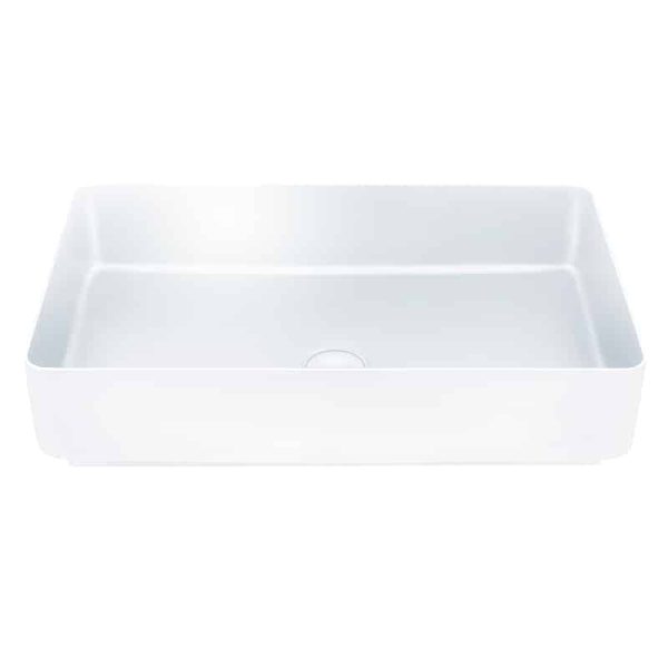 Rectangular Metal Basin | S130 | Glossy White - Buy Online