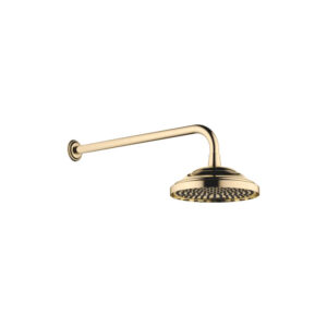 Madison Shower Head & Arm with Wall Fixing 200 mm | Dornbracht | Durabrass (23kt Gold)
