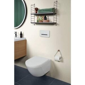 Subway 3 Wall Mounted Toilet Pan with Soft Close Slim Seat | Villeroy & Boch | White Ceramic - Image 4