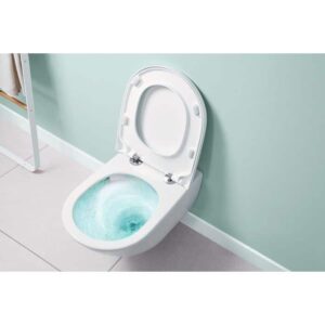 Subway 3 Wall Mounted Toilet Pan with Soft Close Slim Seat | Villeroy & Boch | White Ceramic - Image 5