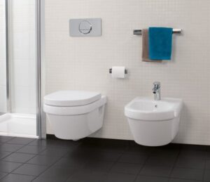 Architectura Wall Mounted Toilet Pan with Soft Close Seat | Villeroy & Boch | White Ceramic - Image 4
