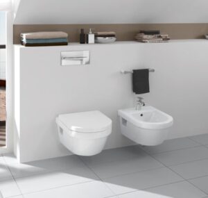 Architectura Wall Mounted Toilet Pan with Soft Close Seat | Villeroy & Boch | White Ceramic - Image 9