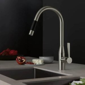 Sync Single-Lever Kitchen Mixer Pull-Down with Spray Function 240 mm projection | Dornbracht | Brushed Platinum - Image 2