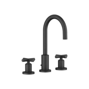 Tara Three-hole Basin Mixer with Pop-up Waste 270 mm | Dornbracht | Matte Black