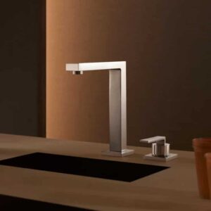 Lot Bar Tap Two-hole Mixer with Individual Rosettes 230 mm | Dornbracht | Brushed Platinum - Image 2