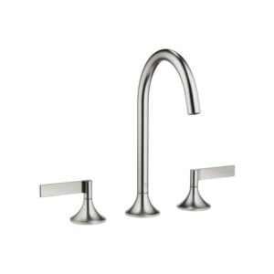 Vaia Three-Hole Basin Mixer with Pop-Up Waste 280 mm | Dornbracht | Brushed Platinum