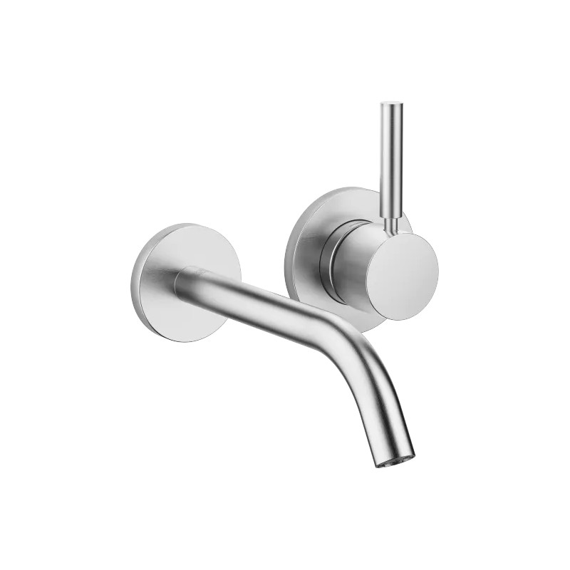 a5 Meta Wall-mounted Single-lever Basin Mixer without Pop-up Waste 190 mm projection | Dornbracht | Brushed Chrome - Image 1