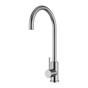 Kitchen Mixer with Single Handle | Meir | Stainless Steel