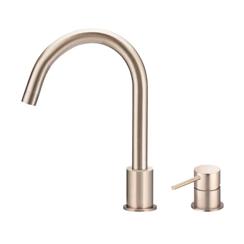 MS11_MW12 CH Web Deck Mounted Mixer and Swivel Spout | Meir | Versitile Modern Design | Champagne - Image 1