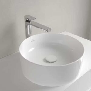 Collaro Round Countertop Basin without Overflow | Villeroy & Boch | White Alpin - Image 2