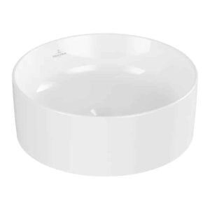 Collaro Round Countertop Basin without Overflow | Villeroy & Boch | White Alpin