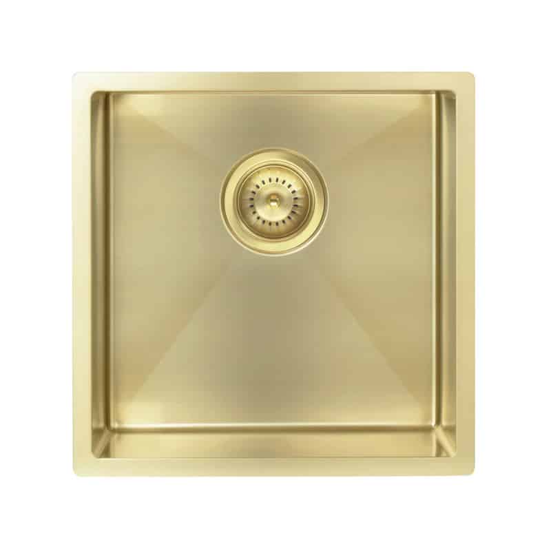 Lavello Kitchen Sink | Single Bowl | 450 x 450 mm | Meir | Brushed Bronze Gold - Image 2