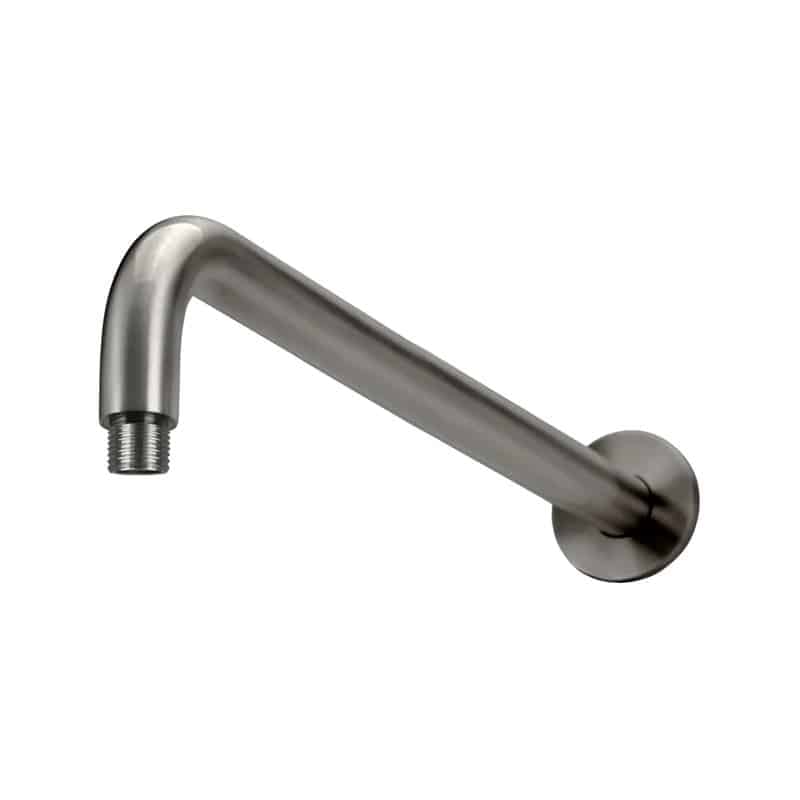 Shower Arm 400 mm | Curved Design Wall Mounted |  Meir | Gun Metal - Image 1