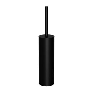 Round Toilet Brush Holder | Meir | Matt Black - Image 2