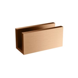 Glass Fixing U-Shaped Bracket | Meir | Lustre Bronze