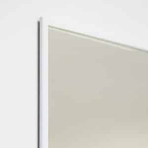 White Painted Frame Mirror with Square Corners | 1100 × 520 mm | Sibo | Brussels - Image 2