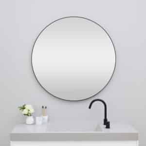 Round Mirror with Black Frame | 1000 mm | Sibo | Lisbon