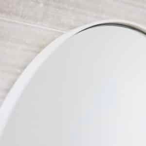 White Metal Frame Mirror with an Organic Shape | 900 × 700 mm | Palermo - Image 2