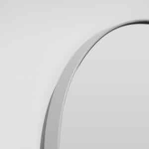 Silver Metal Frame Mirror with a Capsule Shape | 1100 × 500 mm | Paris - Image 2