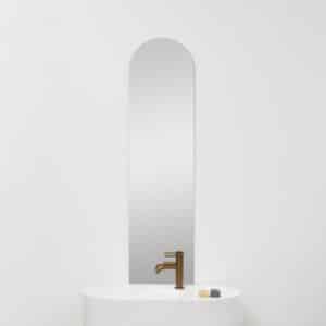 Frameless Polished Edge Mirror with an Arch Shape | 1100 × 290 mm | Sibo | Rome
