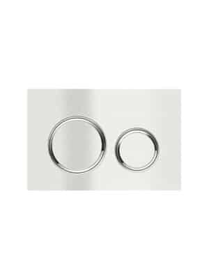 Meir Dual Flush Plate to suit Geberit Cistern | Brushed Nickel