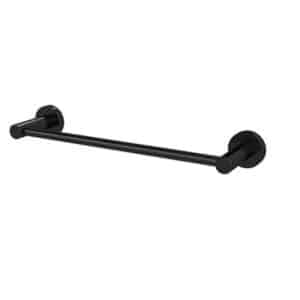 Round Single Towel Rail 300 mm | Meir | Matte Black