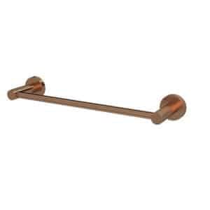 Round Single Towel Rail 300 mm | Meir | Lustre Bronze