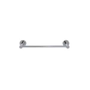 Round Single Towel Rail 300 mm | Meir | Chrome - Image 2