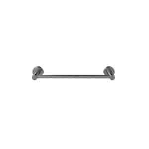 Round Single Towel Rail 300 mm | Meir | Gun Metal - Image 2