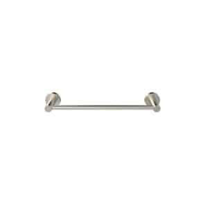 Round Single Towel Rail 300 mm | Meir | Brushed Nickel - Image 2