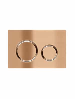 Meir Dual Flush Plate to suit Geberit Cistern | Lustre Bronze