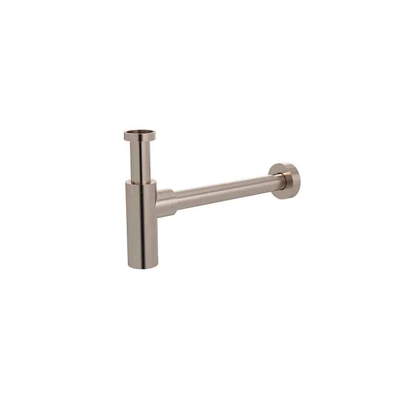 qw3 Round Bottle Trap for 32mm Basin Waste | Meir | Champagne - Image 1
