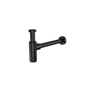 Round Bottle Trap for 32mm Basin Waste | Meir | Matte Black