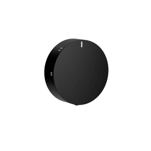 Dornbracht Lisse single-lever basin mixer with raised base in matte black