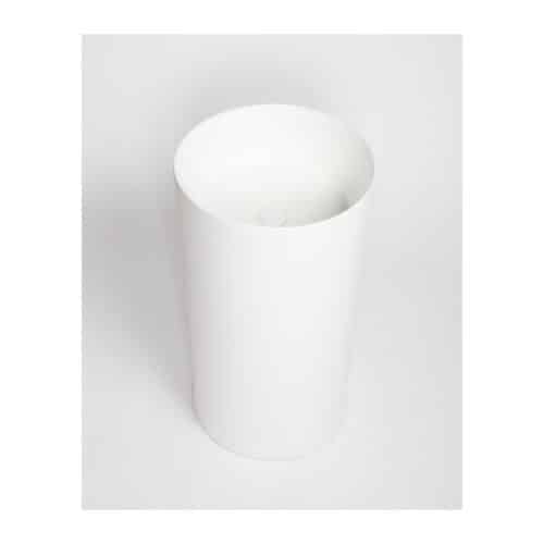 Round Pillar Basin | 450 x 450 x 850 mm | Sibo | Matt White