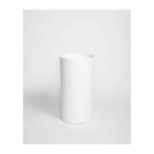 Round Pillar Basin | 450 x 450 x 850 mm | Sibo | Matt White