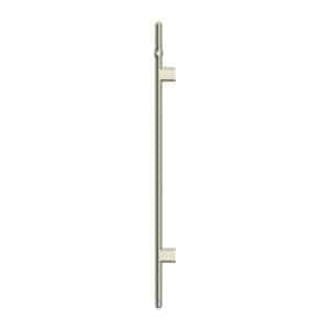 Heated Vertical Towel Rail | Meir | Brushed Nickel