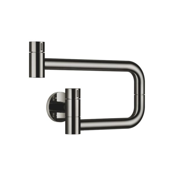Dornbracht Tara three-hole basin mixer with pop-up waste in matte black
