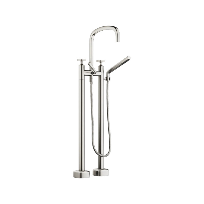image - 2026-06-12T130816.410 COYA Two-hole bath mixer for free-standing assembly with hand shower set | Dornbracht | Brushed Platinum - Image 1