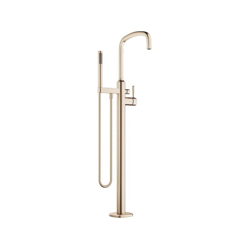 image - 2026-06-12T130854.823 COYA Single-lever bath mixer with stand pipe for free-standing assembly with hand shower set | Dornbracht | Brushed Champagne (22kt Gold) - Image 1