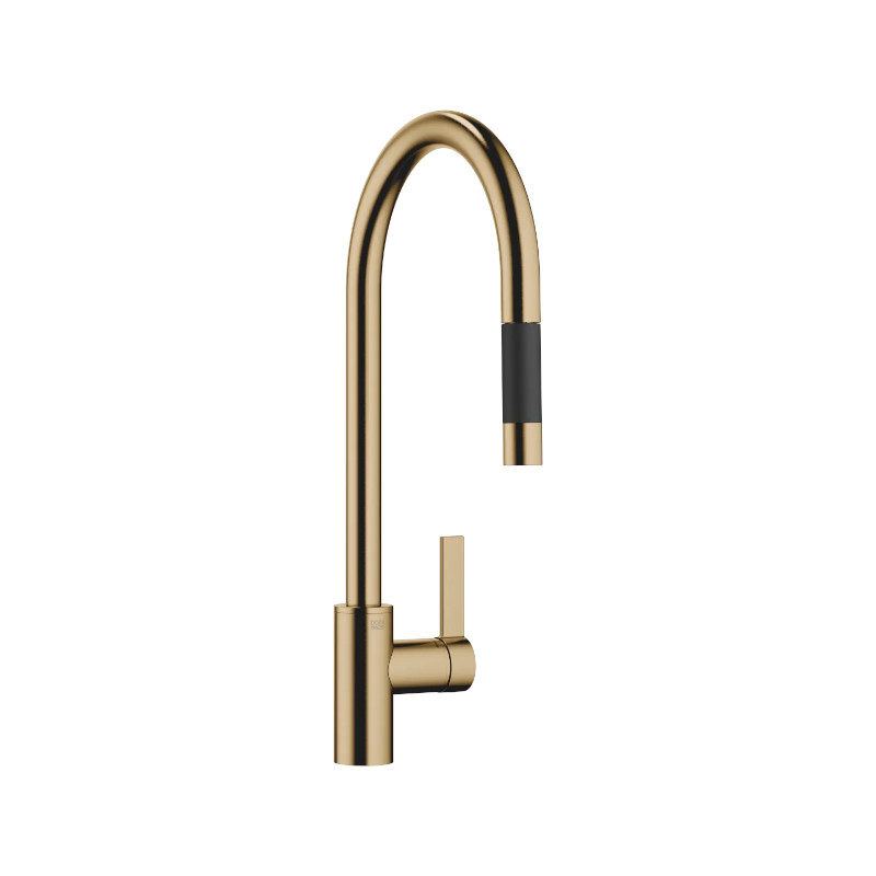 image - 2026-08-04T110629.253 TARA ULTRA Single-lever mixer Pull-down with spray function 240 mm projection | Dornbracht | Brushed Dark Brass (PVD - Image 1