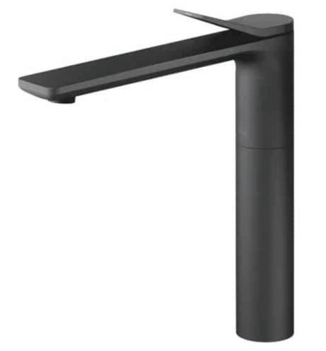 Dornbracht Lisse single-lever basin mixer with raised base in matte black